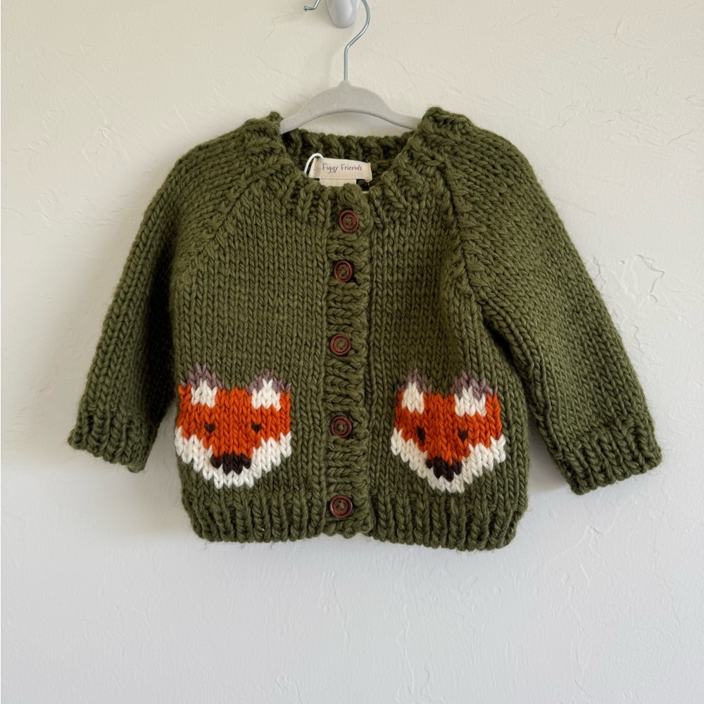 Figgy Friends Fox Cardigan